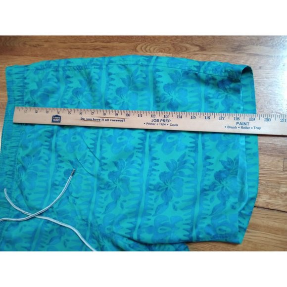 Kirkland green floral swim trunks shorts lined men's 2xl - Picture 7 of 10